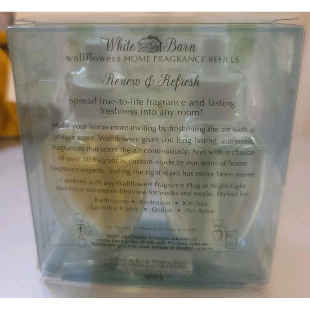 Bath & Body Works RENEW & REFRESH Wallflower Refill Bulbs *2 Pack* NEW - Picture 3 of 5